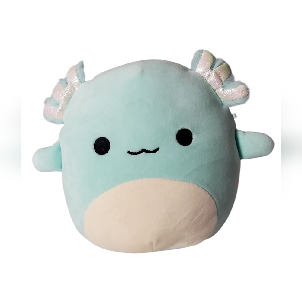 Squishmallows 8 inch Anastasia the Teal Axolotl with Silver Gills